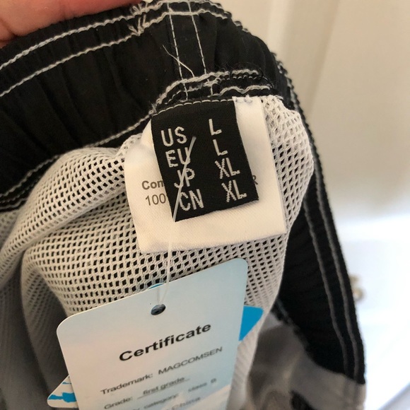 NWT Men’s Black Swim Trunks - Picture 6 of 6